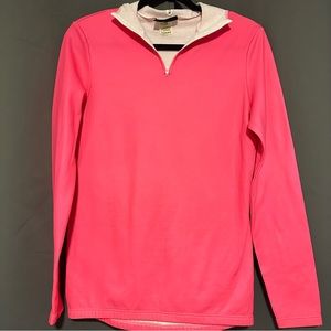 Vintage 1980 Tommaso Pink Biking shirt with back pockets and hood